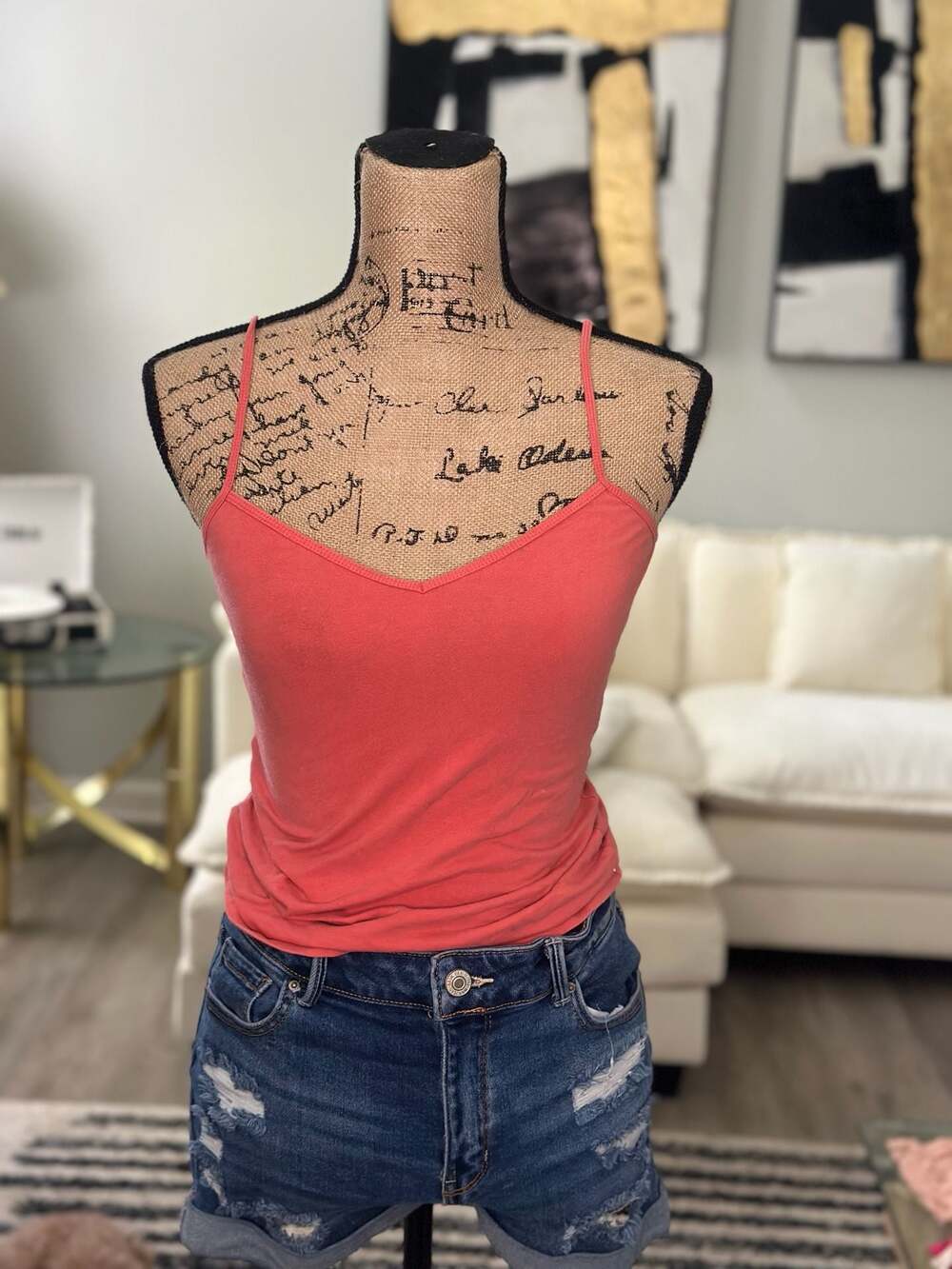 Cotton Seamless V Neck Camisole